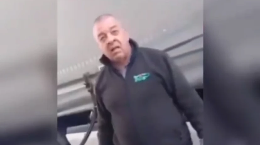 Видео на български и украински шофьор на камион, които се