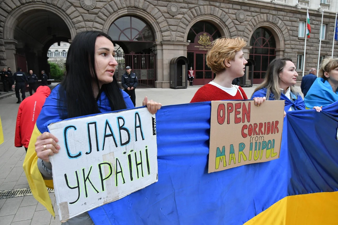 Снимка: БулфотоШествие за военна помощ и солидарност с Украйна тръгна