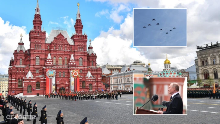 В градовете на Русия военните паради, посветени на 77-ата годишнина