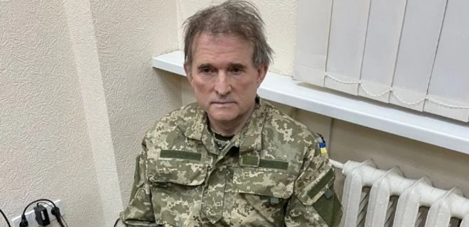 Виктор Медведчук, задържан от Службата за сигурност на Украйна, свидетелства