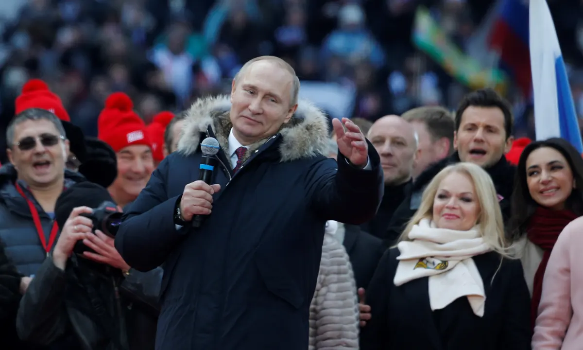 Повечето руски граждани вярват на руския президент Владимир Путин, 76,7%