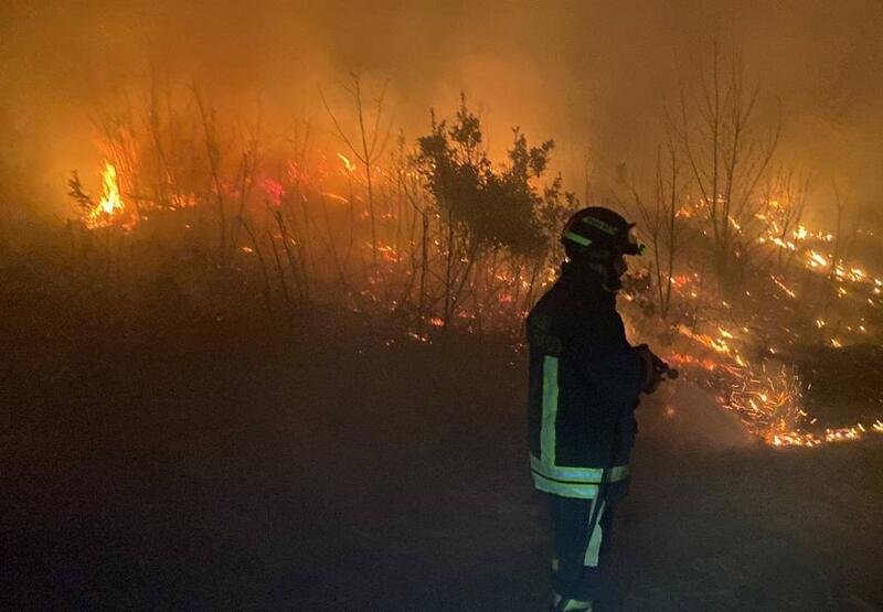 Горски пожар избухна в района на Варезе, Северна Италия. Пламъците,