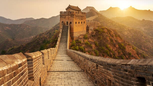 Дупка във Великата китайска стена може да бъде видяна, след