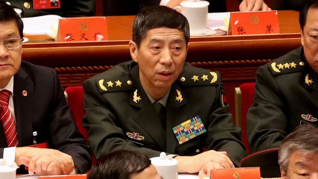 Генерал Ли Шанфу беше отстранен от длъжност като министър на