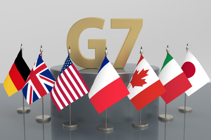 G7 заяви, че „подкрепя хуманитарните паузи и коридори“ в Газа.