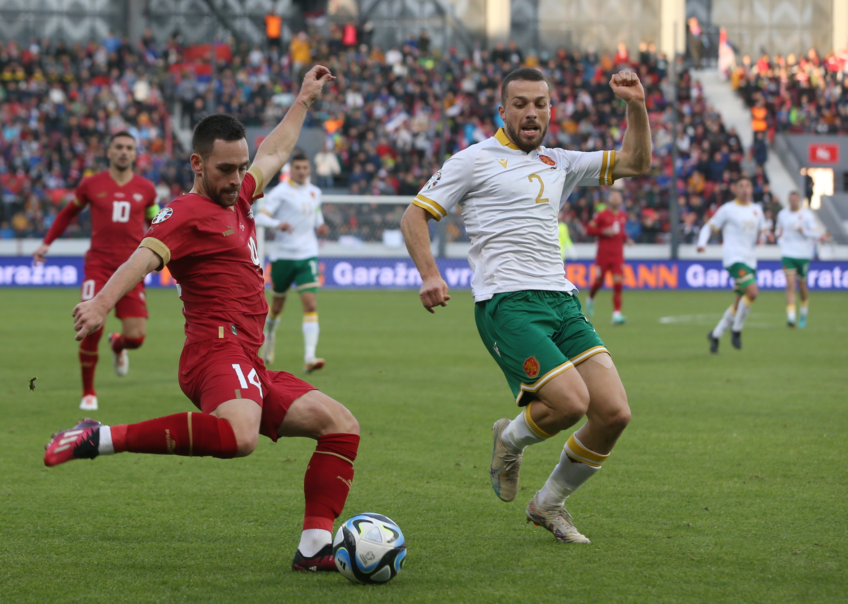 Българският национален отбор по футбол завърши 2:2 като гост на