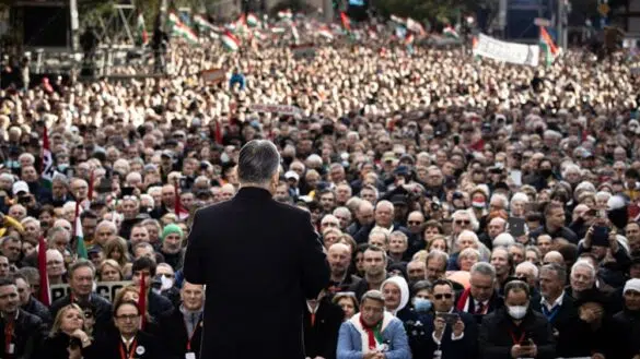 Десетки хиляди унгарци откликнаха вчера на призива на Петер Мадяр,