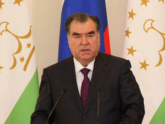 Президентът на Таджикистан в разговор с руския лидер Владимир Путин,