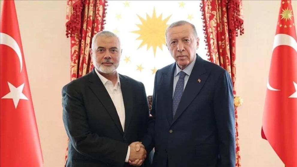 Снимка: Ердоган се срещна с лидера на „Хамас“ в Истанбул