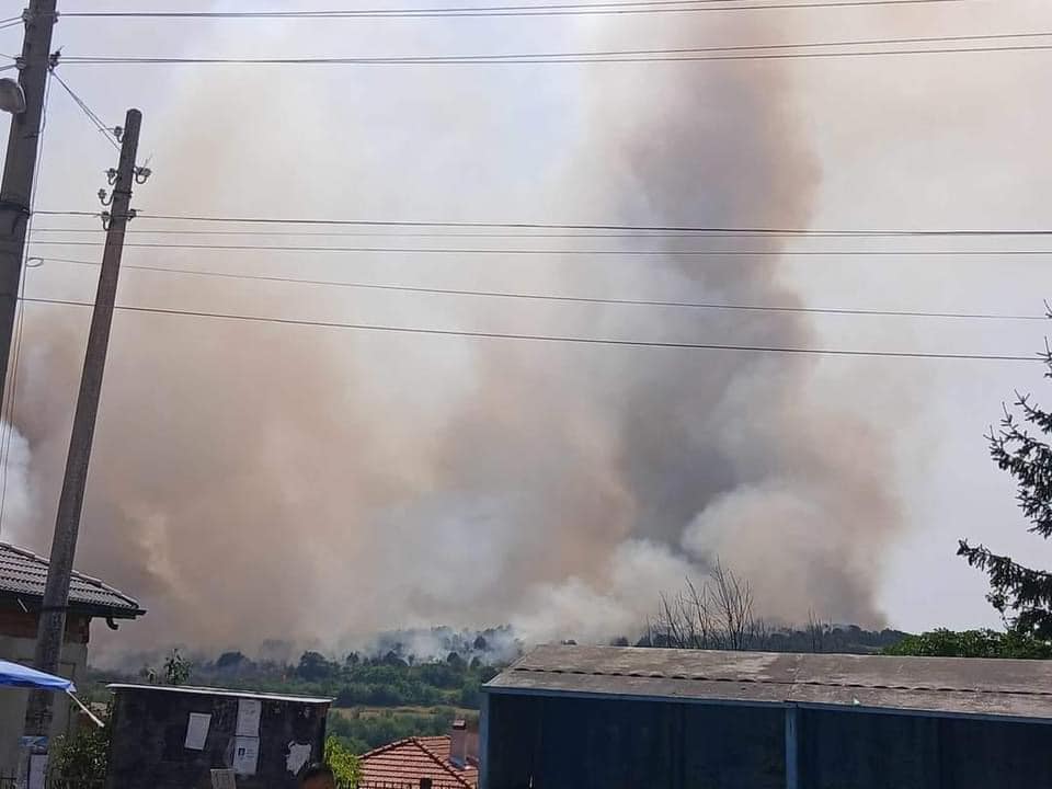 Два пожара бушуваха в Южна България. Пламъците обхванаха райони около