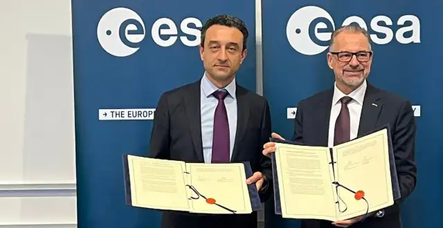 Министър Лорер и генералният директор на Европейската космическа агенция подписаха