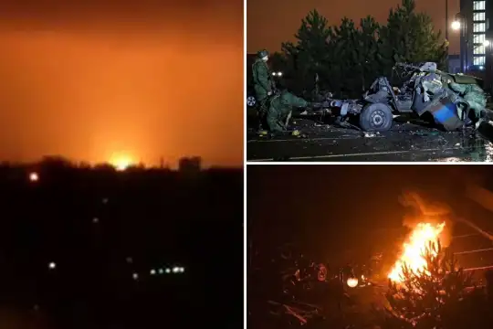 Вижте какво остана след бомбардировките в Украйна Украинският президент Володимир Зеленски