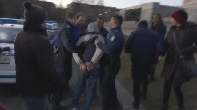 Арести бяха извършени на протеста в София след като протестиращи