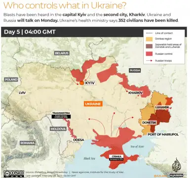 Украинската армия обяви че руските войски са намалили темпото на
