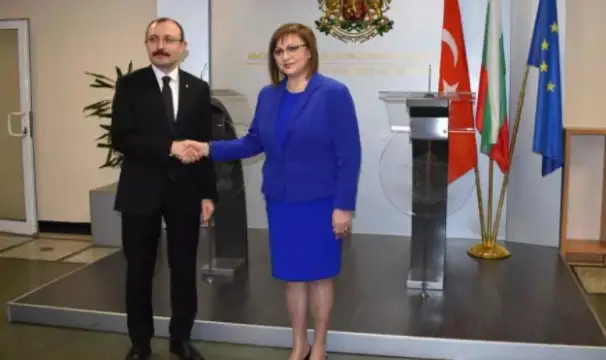 СНИМКА Министерство на икономикатаТурският министър на търговията Мехмет Муш пристигна
