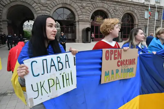 Снимка БулфотоШествие за военна помощ и солидарност с Украйна тръгна