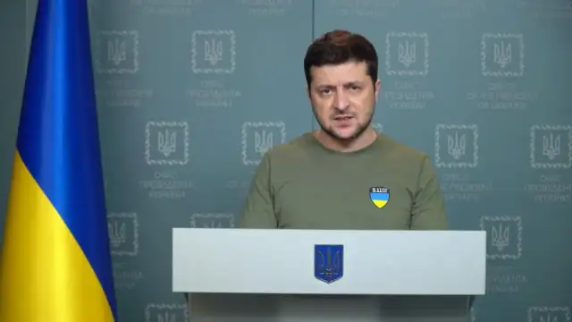 В редовното си видеообръщение президентът на Украйна Володимир Зеленскки описа