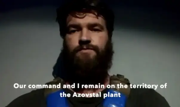 Заместник командирът на част Азов Святослав Паламар публикува видеообръщение в своя