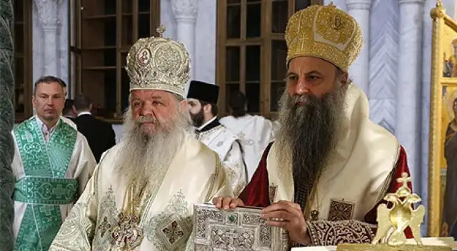 На съвместната литургия в катедралния храм в Скопие сръбският патриарх