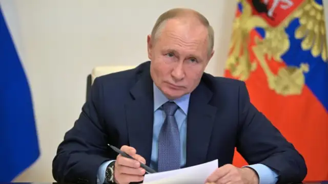 Руският президент Владимир Путин участва онлайн в среща на Евразийския