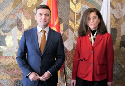 Продължава визитата на външния министър Теодора Генчовска в Северна Македония Разговорите