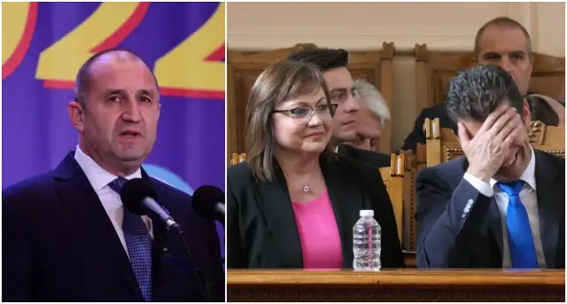 Снимка БулфотоПрезидентът Радев и вицепрезидентът Йотова започнаха да критикуват правителството