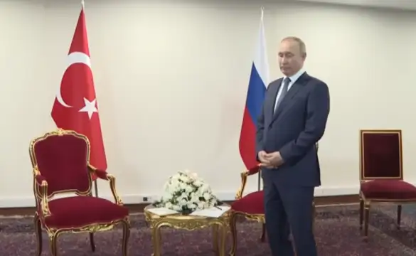 Президентът на турция Ердоган накара руския президент Владимир Путин да
