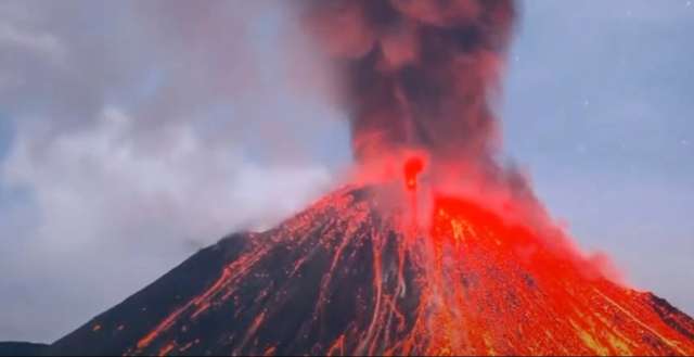 Вулканът Сакураджима който се намира на големия остров Кюшу в