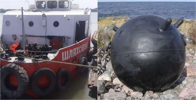 Украински малък хидрографски кораб Шляховик се взриви от дрейфуваща мина