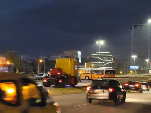 Инцидент с автобус на градския транспорт на столичното Цариградско шосе