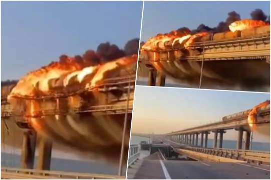 Бомбата взривила Кримския мост е била изпратена от Украйна в