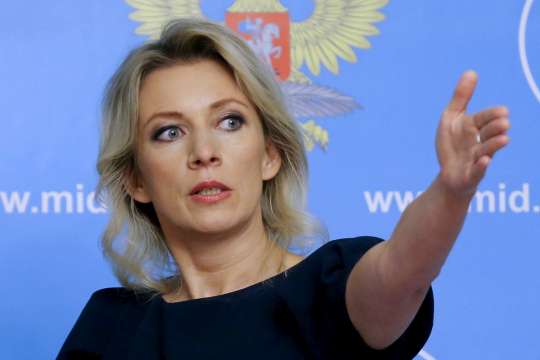 Официалният представител на руското външно министерство Мария Захарова сравни действията