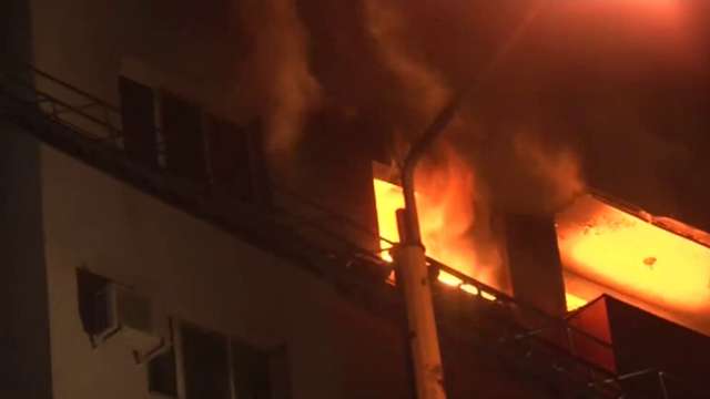 Пожар избухна на тераса в апартамент на един от последните