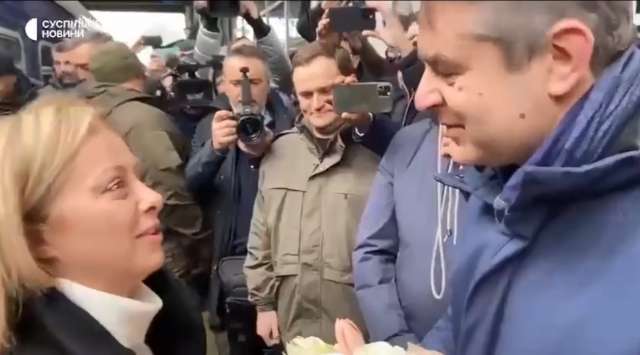 Италианският премиер Джорджия Мелони пристигна в Киев във вторник съобщи