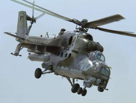 Хеликоптери Ми 35 и Ми 24 на руските ВКС поразиха критични цели