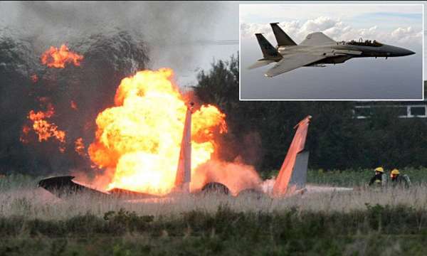 Американски изтребител F 16 се разби в земеделски район южно от