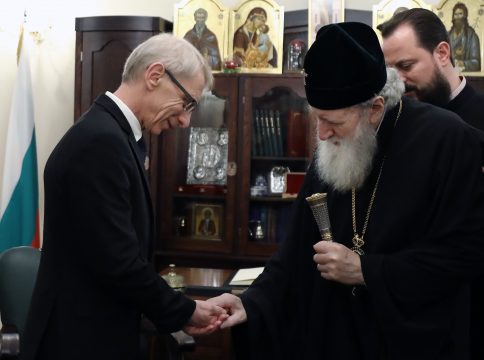 Негово Светейшество Българският патриарх Неофит благослови министър председателя акад Николай Денков