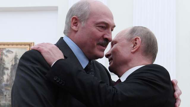 Руският президент Владимир Путин благодари на беларуския лидер Александър Лукашенко