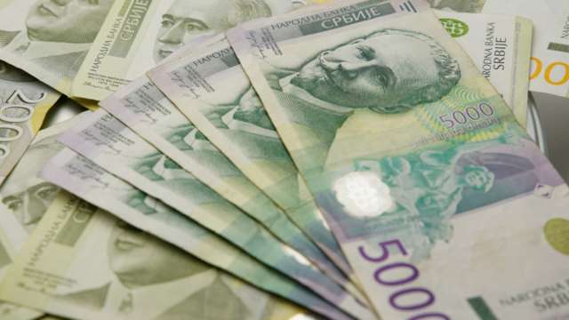 Средната нетна заплата в Сърбия за първото тримесечие на тази