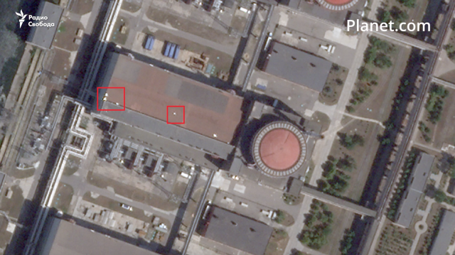 Нови сателитни снимки на Запорожката атомна електроцентрала в Украйна направени