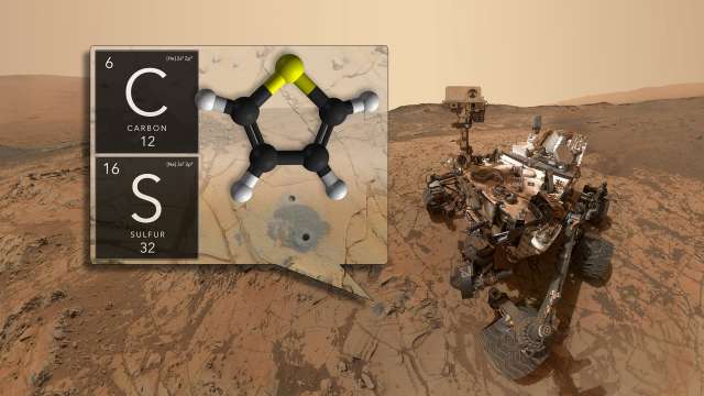 Различни видове органични молекули са открити на Марс от марсоход