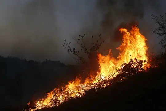 В Бургаско са започнали пожари в 10 населени места през