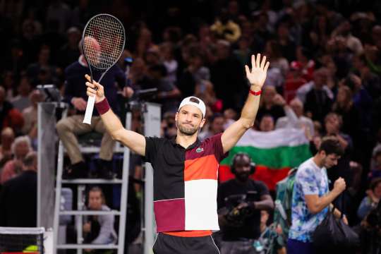 Най успешният български тенисист в историята Григор Димитров прескочи три места
