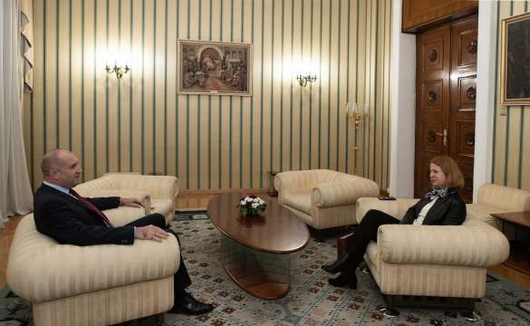 Президентът Румен Радев прие днес на Дондуков 2 Йорданка Фандъкова