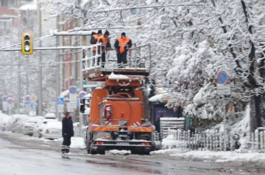 Във Велико Търново беше свикан кризисен щаб заради обилните снеговалежи