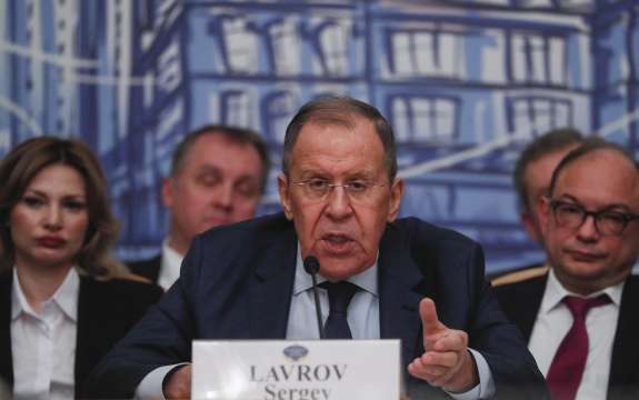Министърът на външните работи на Руската федерация Сергей Лавров пристигна
