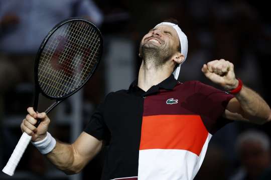 Най добрият български тенисист Григор Димитров взе втора поредна победа на