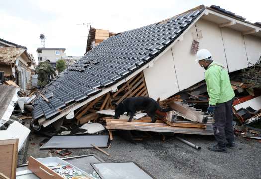 Шест дни след катастрофалното земетресение в Япония японски спасителни екипи