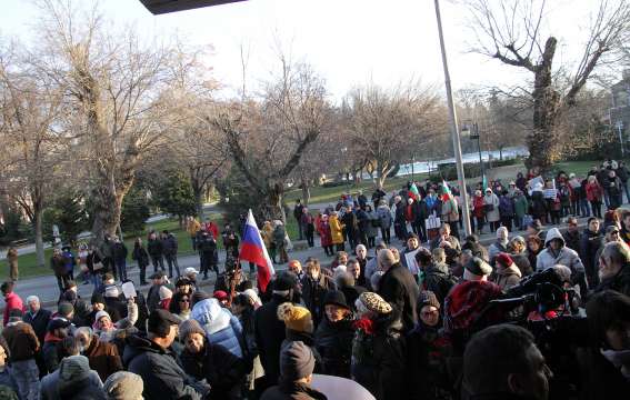 Протест в защита на паметника Альоша се проведе в Пловдив
