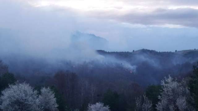 Горят два големи пожара в района на Копривщица Огъня гасят